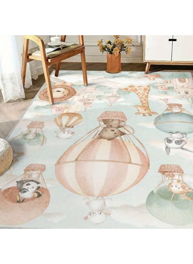 Factory Price Jungle Friends Cushion Play Mat Rug – Soft Padded Carpet with Non-Slip Backing, 160 x 200 cm - Image 4